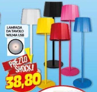 Risparmio Casa Lampada da Tavolo wilma usb offerta