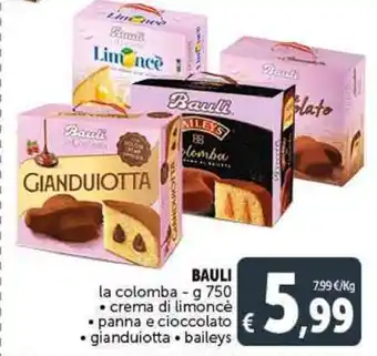 Deco Supermercati Bauli la colomba 750 g offerta