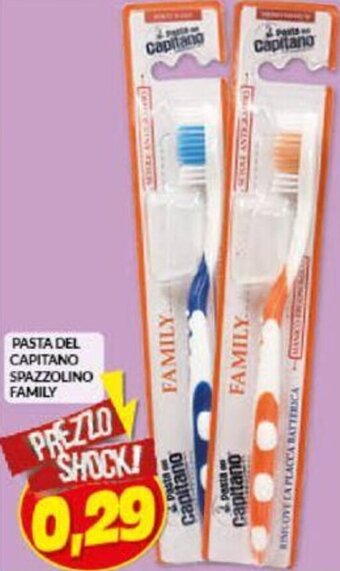 Risparmio Casa Pasta del Capitano spazzolino family offerta