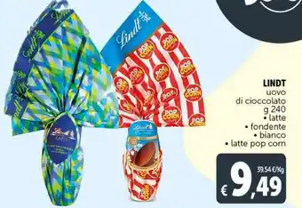 Deco Supermercati Lindt uovo di cioccolato 240 g offerta