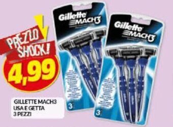 Risparmio Casa Gillette Mach3 Usa e Getta 3 pezzi offerta