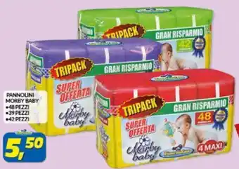 Risparmio Casa Pannolini Morby Baby 39/42/48 pezzi offerta