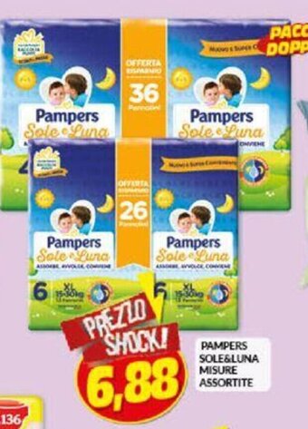 Risparmio Casa Pampers Sole&Luna misure assortite offerta