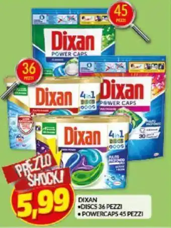 Risparmio Casa Dixan Discs 36 pezzi/ Powercaps 45 pezzi offerta