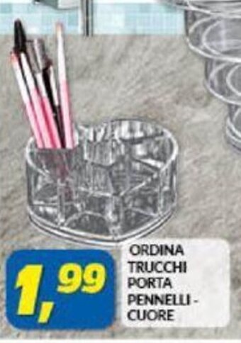 Ordina Trucchi Porta Pennelli - Cuore