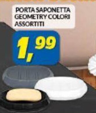 Porta Saponetta Geometry Colori Assortiti