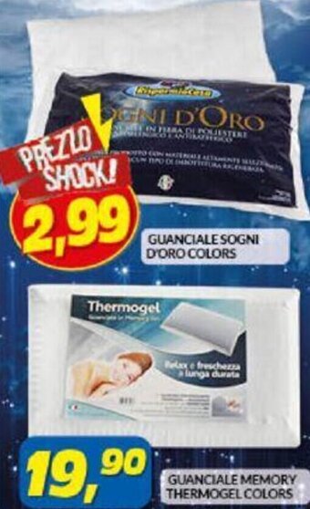 Risparmio Casa Guanciale Memory Thermogel colors offerta