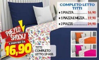 Risparmio Casa Titti Completo letto 1P Ass. offerta