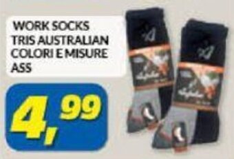 Work Socks Tris Australian colori e misure ass