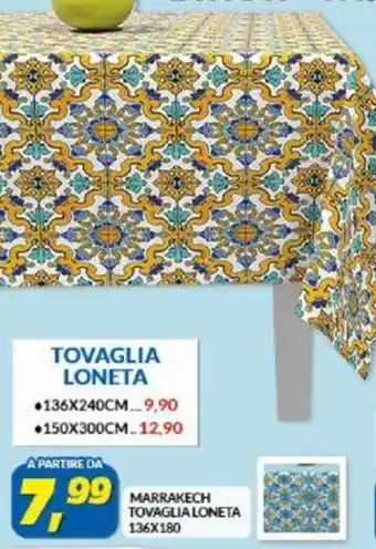 Risparmio Casa Marrakech Tovaglia Loneta 136x180 cm offerta