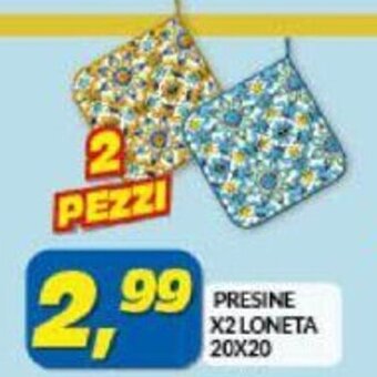 Risparmio Casa Presine x2 Loneta 20x20 offerta