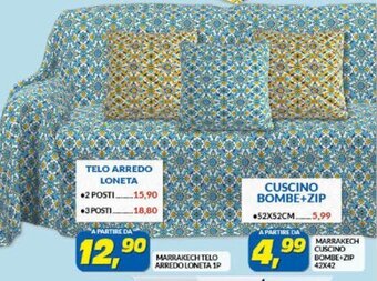 Risparmio Casa Marrakech Telo Arredo loneta 1P offerta