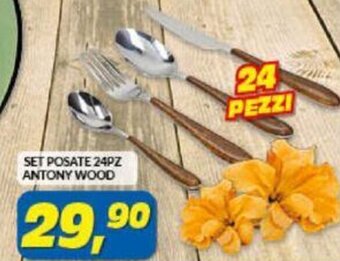 Risparmio Casa Set Posate 24pz Antony wood offerta