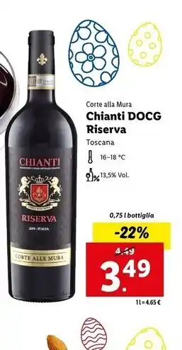 Lidl Corte alla mura - chianti docg offerta