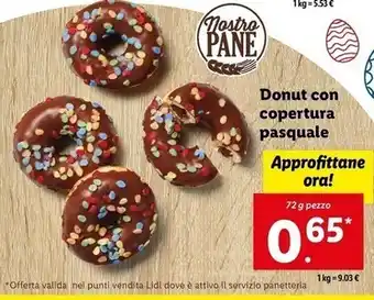Lidl Donut con copertura pasquale offerta