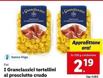 Fini modena i granclassici tortellini al prosciutto crudo