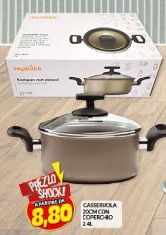 Risparmio Casa Casseruola 20cm con coperchio 2.4L offerta