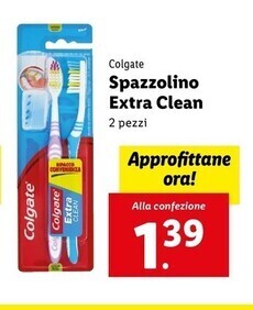 Lidl Colgate spazzolino extra clean offerta