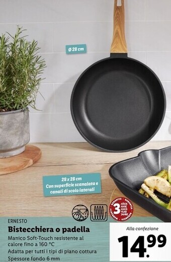 Lidl Ernesto bistecchiera o padella offerta