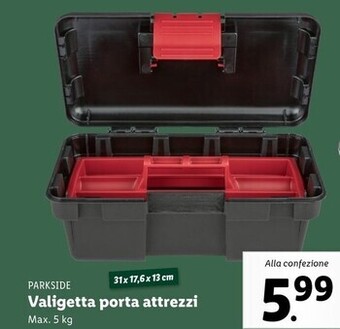 Lidl Parkside valigetta porta attrezzi offerta