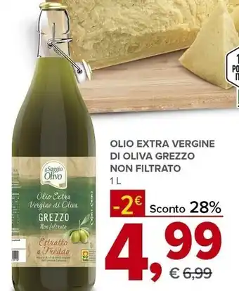Todis Il saggio olivo olio extra vergine di oliva grezzo non filtrato offerta