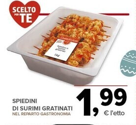 Todis Spiedini di surimi gratinati offerta