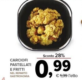 Todis Carciofi pastellati e fritti offerta