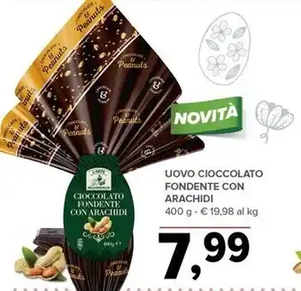 Todis L'arte delle specialità uovo cioccolato fondente con arachidi offerta