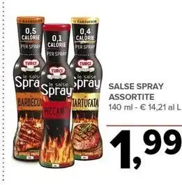 Todis Salse spray assortite offerta