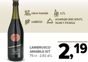 Todis Lambrusco amabile igt offerta