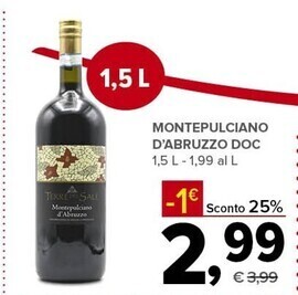 Todis Montepulciano d'abruzzo doc offerta