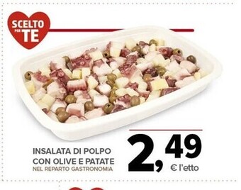 Insalata di polpo con olive e patate