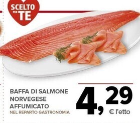 Todis Baffa di salmone norvegese affumicato offerta