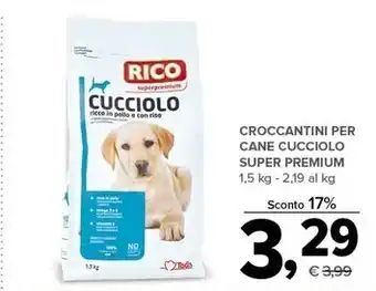 Todis Rico croccantini per cane cucciolo super premium offerta