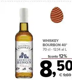 American whiskey bourbon 40°