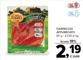 Todis Casa bonelli carpaccio affumicato offerta