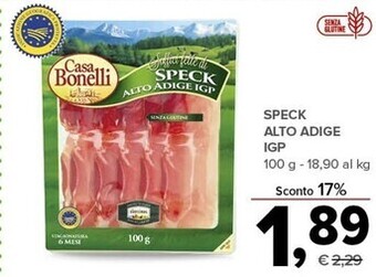 Todis Casa bonelli speck alto adige igp offerta