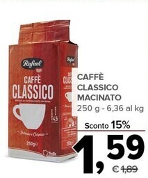 Todis Rafael caffe classico macinato offerta