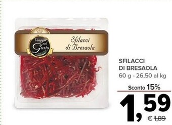 Todis Viaggio nel gusto sfilacci di bresaola offerta