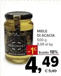 Todis Hedonist miele di acacia offerta