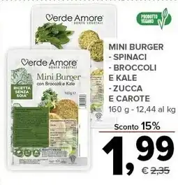 Todis Verde amore mini burger spinaci offerta
