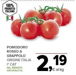 Pomodoro rosso a grappolo