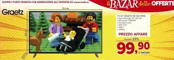 Todis Graetz tv 32 hd 12v f1510 offerta