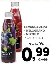Todis Sanattiva bevanda zero - melograno - mirtillo offerta