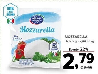 Todis Colle maggio mozzarella offerta