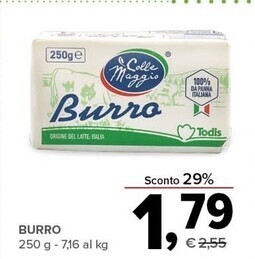 Todis Colle maggio burro offerta