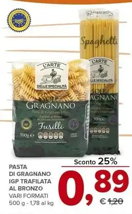 Todis L'arte delle specialità pasta di gragnano igp offerta