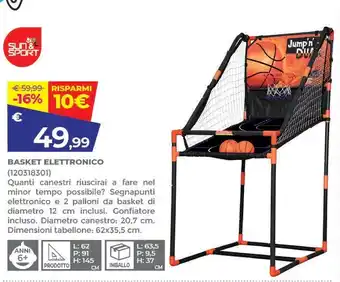 Toys Center Sun & sport - basket elettronico offerta