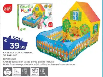Toys Center Sun & sport - casetta con giardino 30 palline offerta