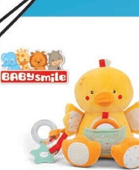 Babysmile - peluche multi attività paperella